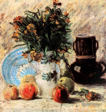  fleurs - Vase aux Fleurs Coffeepot et Fruit Vincent van Gogh
